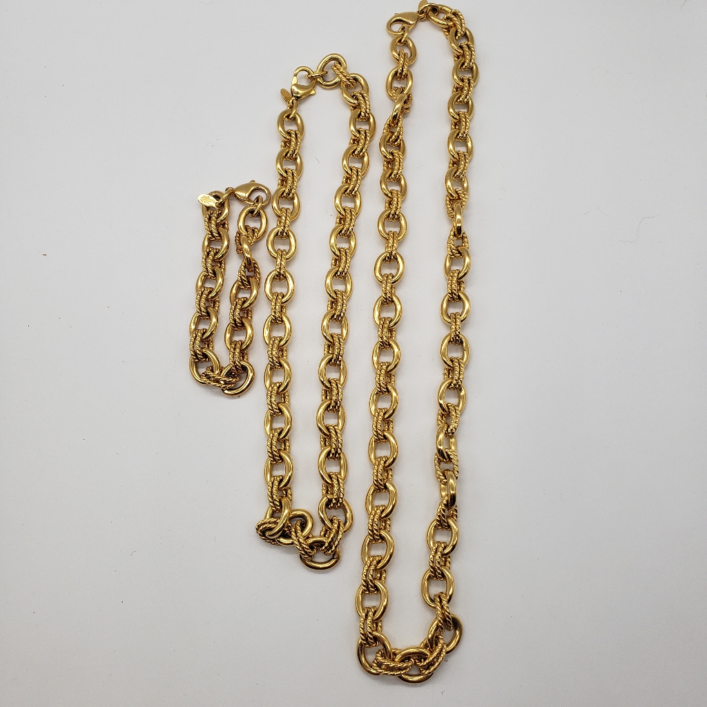 Steel By Design Set 3 Matching Necklaces,Bracelet